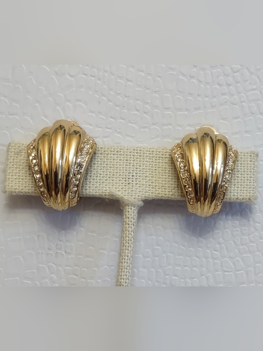 Vendome Gold-Tone Shell Earrings